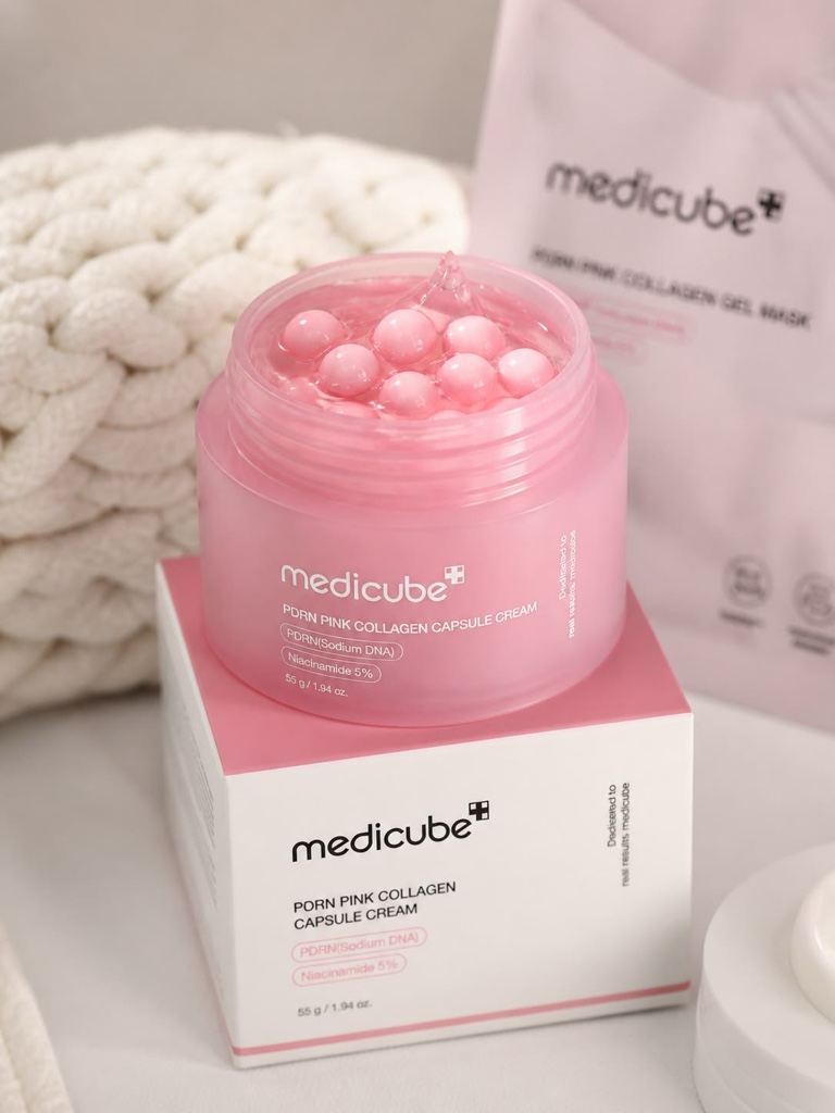 medicube - Crema Facial PDRN Pink Collagen Capsule Cream
