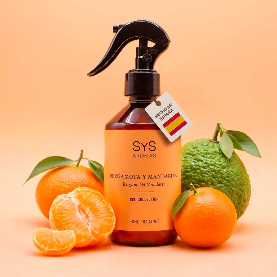 Ambientador Pulverizador Bergamota y Mandarina 1991-300 ml - SYS Aromas