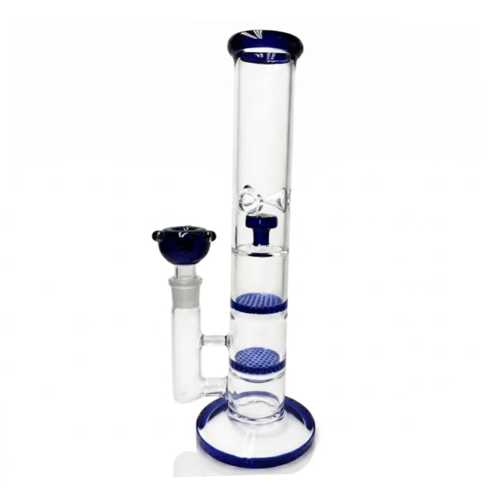 Bong vidrio dyk doble percolador