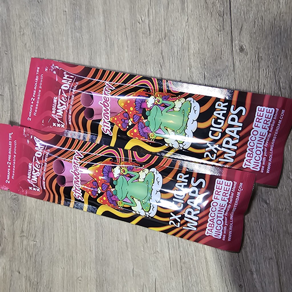 Rolling Amsterdam Strawberry Wraps