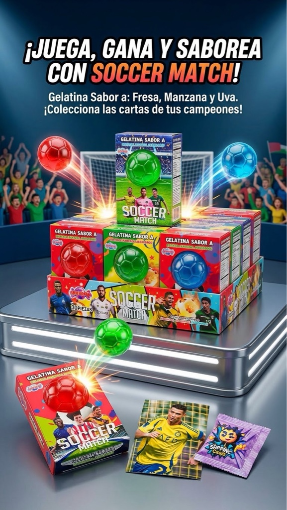 Soccer Match gelatina  x30