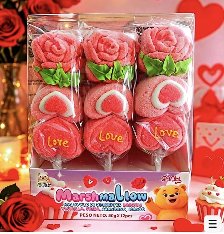 Masmelo de Love rosas y corazones