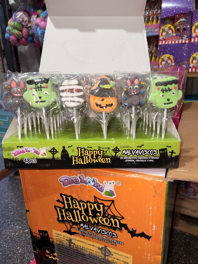 malvaviscos Halloween x48 unidades