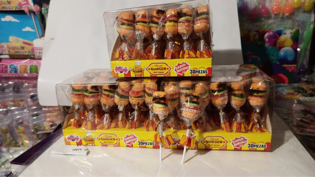 Burger lollipops x30