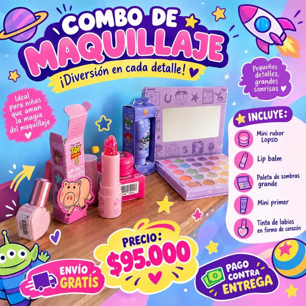 Combo maquillaje Toy story
