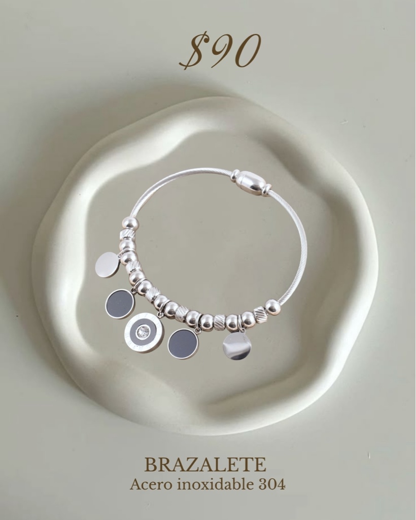 Brazalete plateado