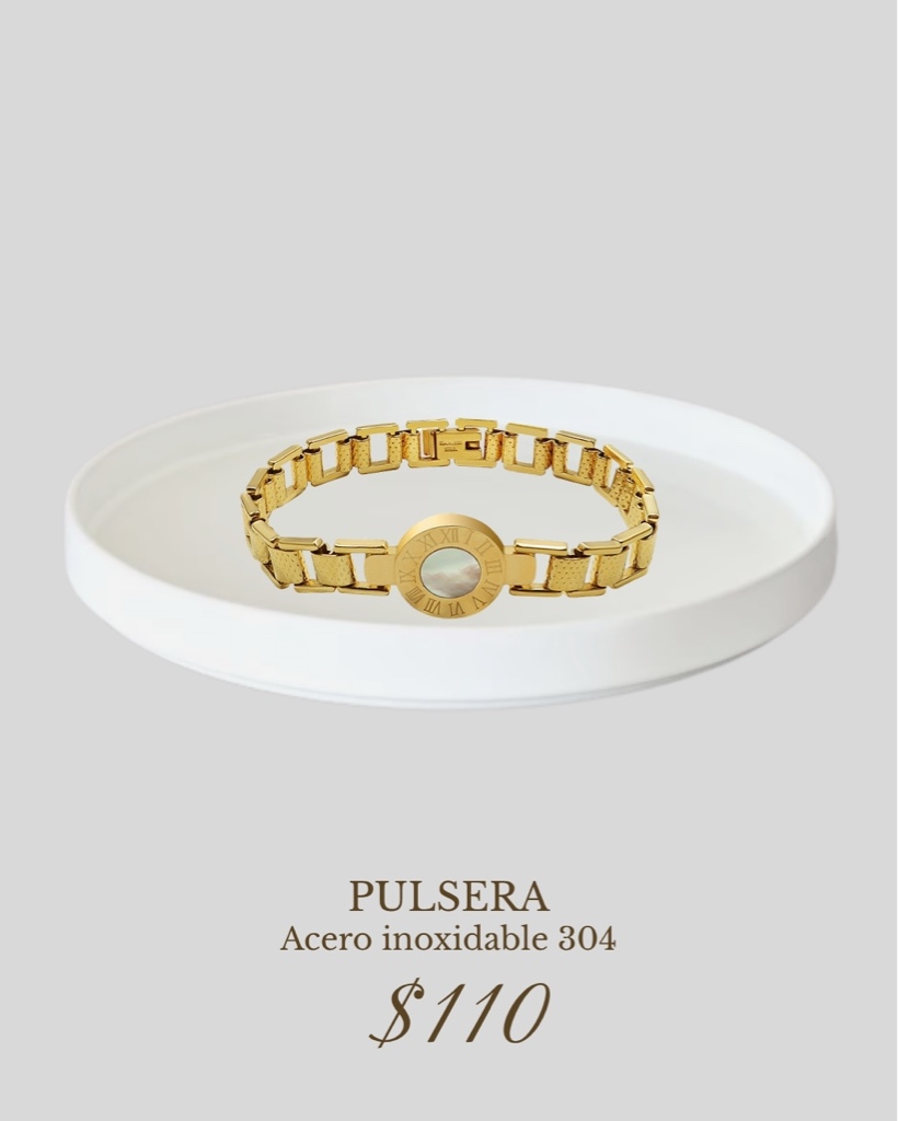 Pulsera dorada reloj