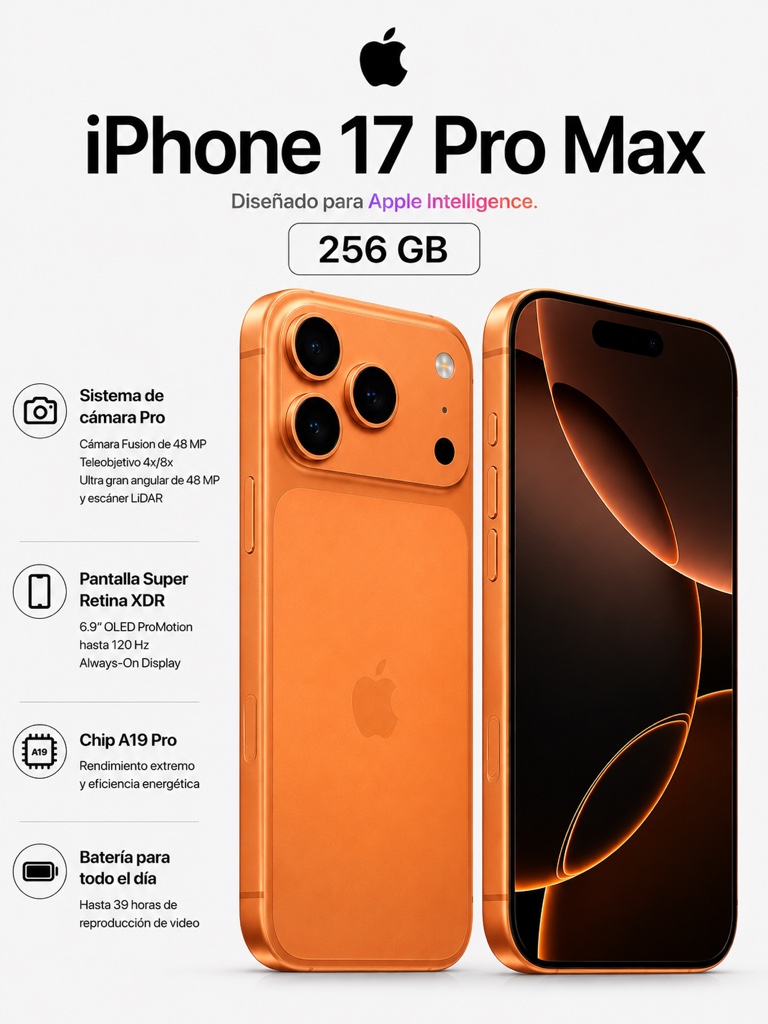 IPHONE 17 PRO MAX 256 GB