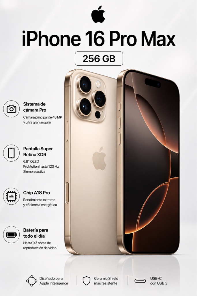 IPHONE 16 PRO MAX 256 GB