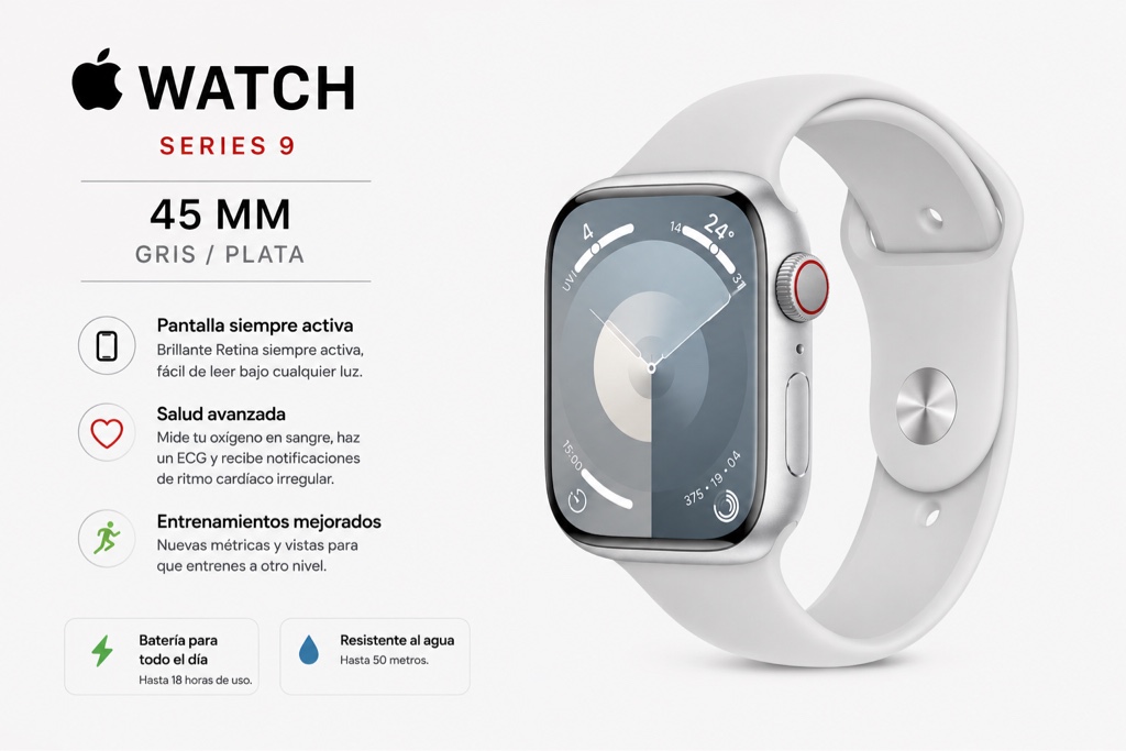 Apple Watch serie 9 45 mm