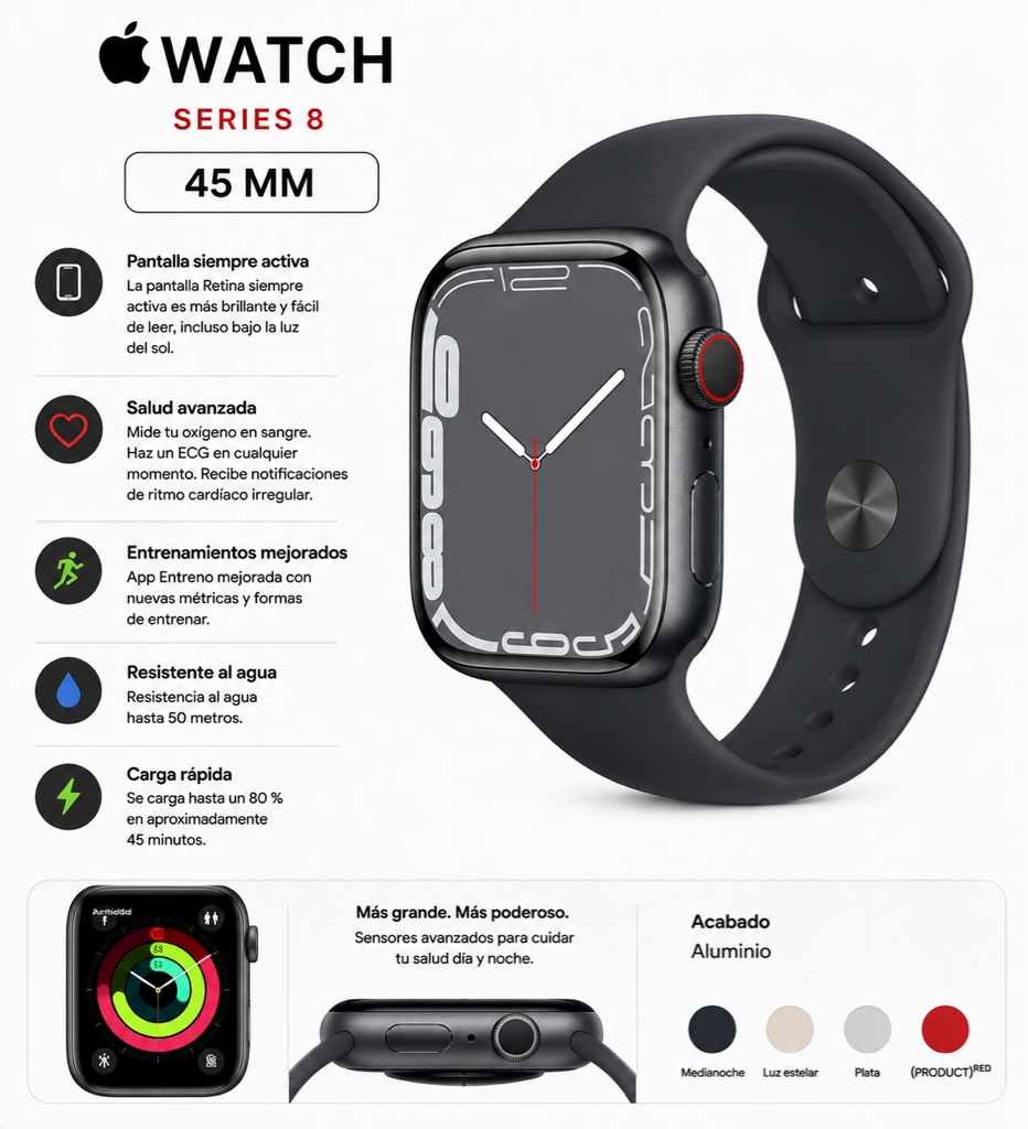 Apple Watch serie 8 45 mm