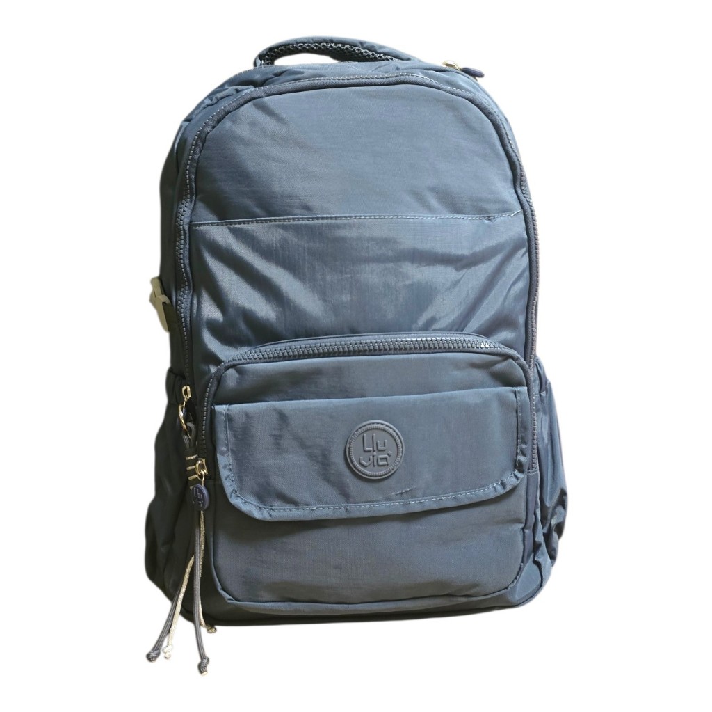 Mochila juvenil lluvia color gris oxford tipo Kippling