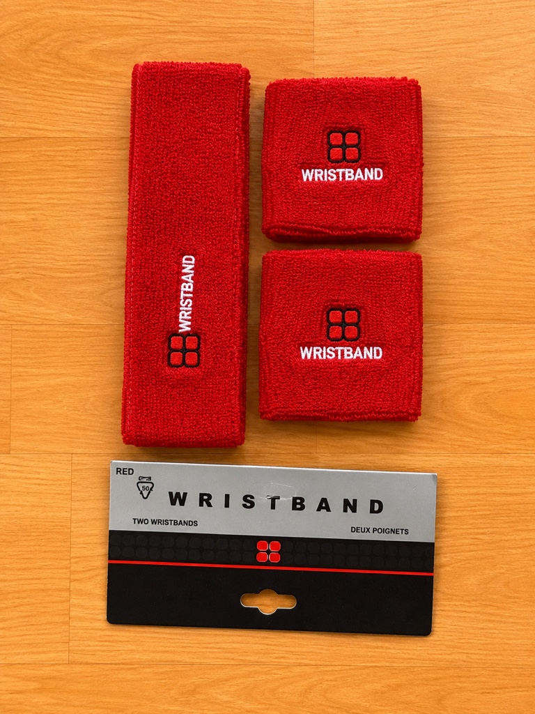 SET DE BALACA MUÑEQUERA ROJA