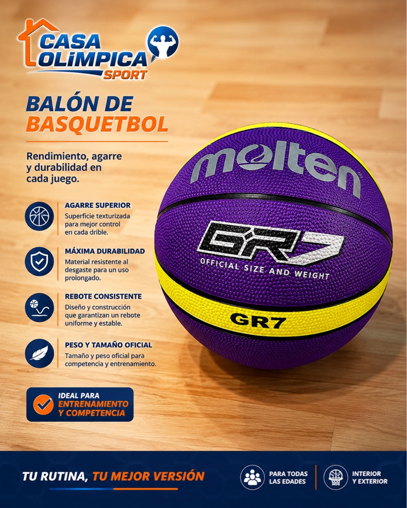 BALON BALONCESTO MOLTEN BGR7