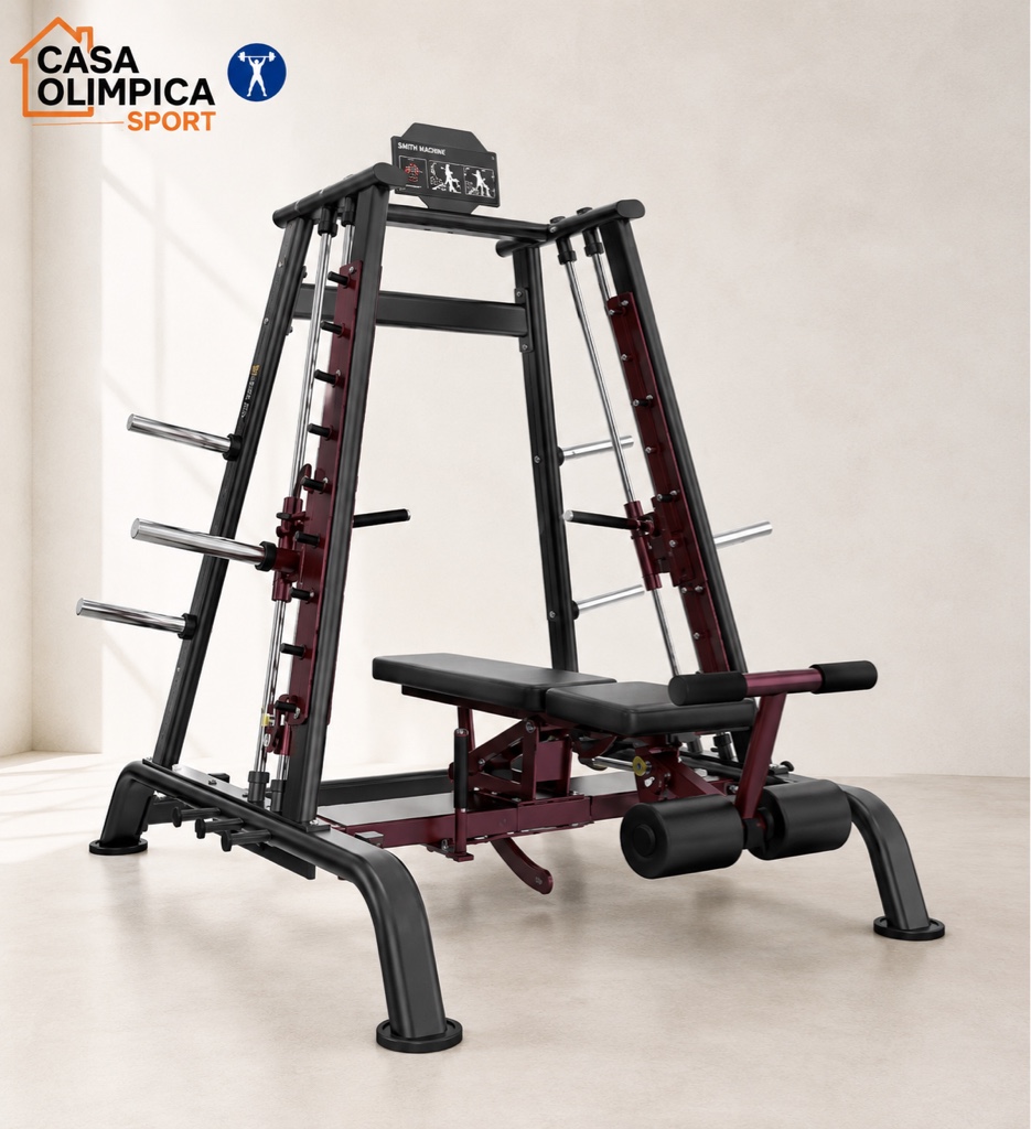 PECHO SMITH (MULTI-FUNCTION PRESS) CARGA CON DISCOS MOV