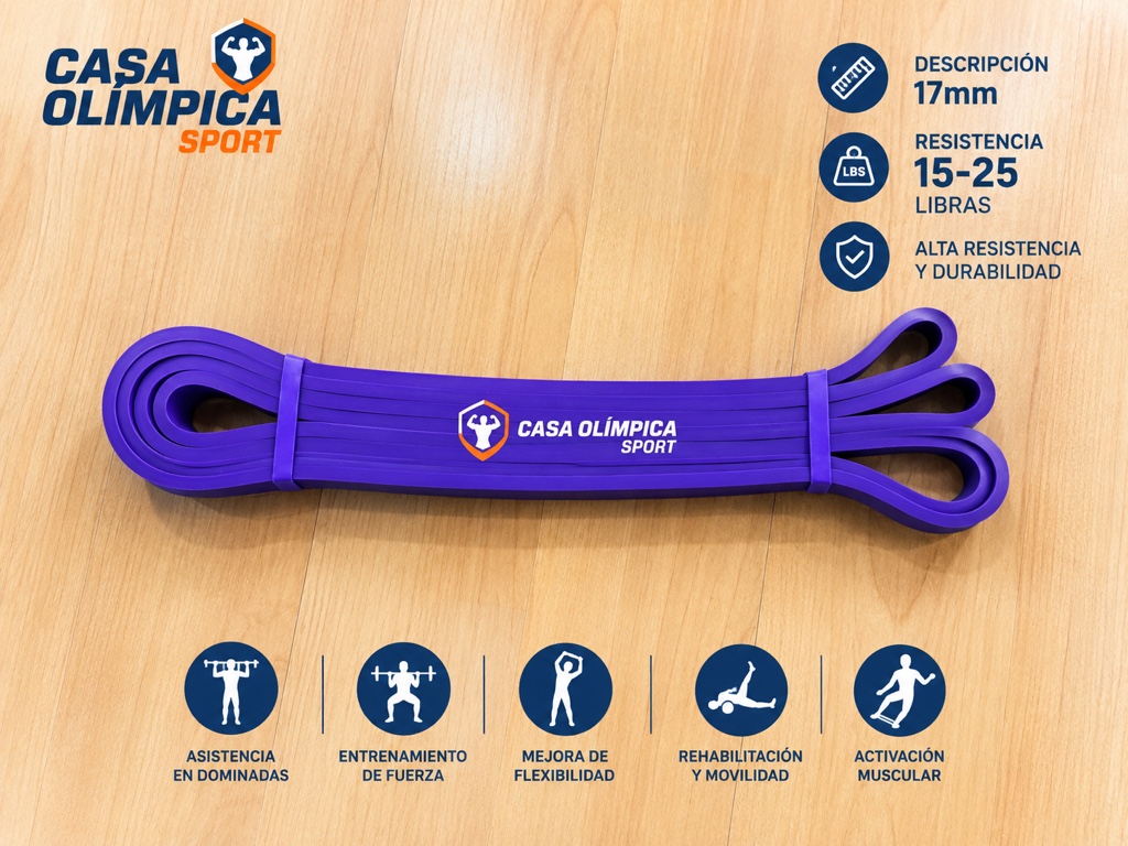 BANDA DE PODER MORADA 15-25 LBR