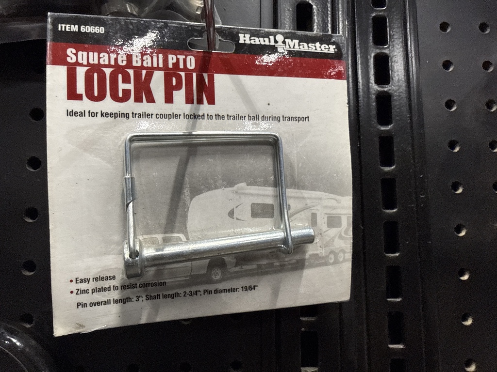 HaulMaster lock pin