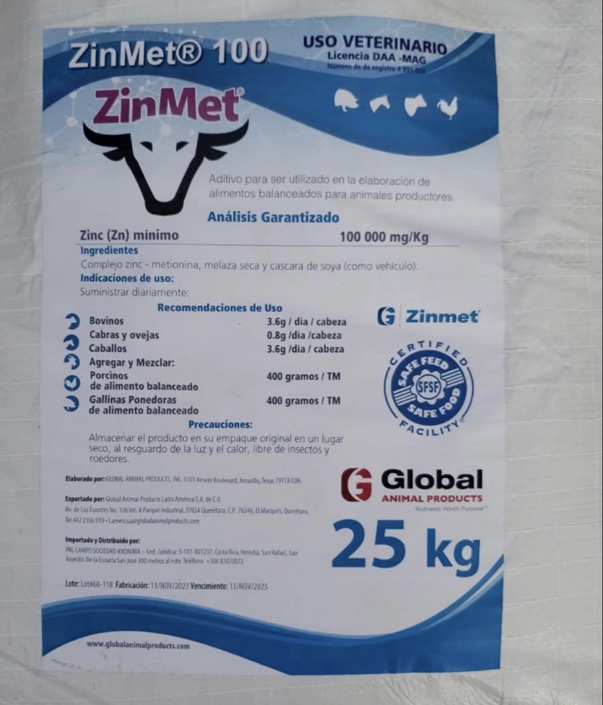 Zinmet + Cr 25 kg