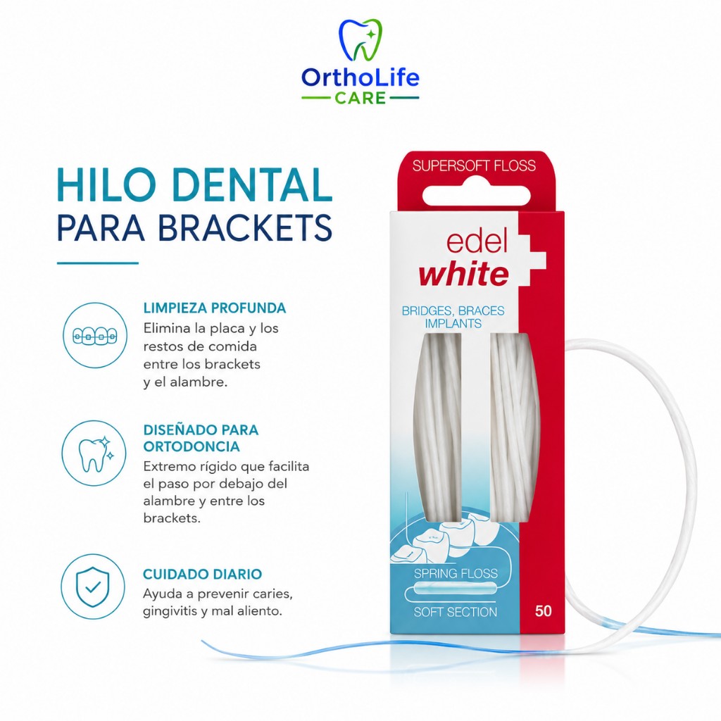 Hilo dental brackets y protesis