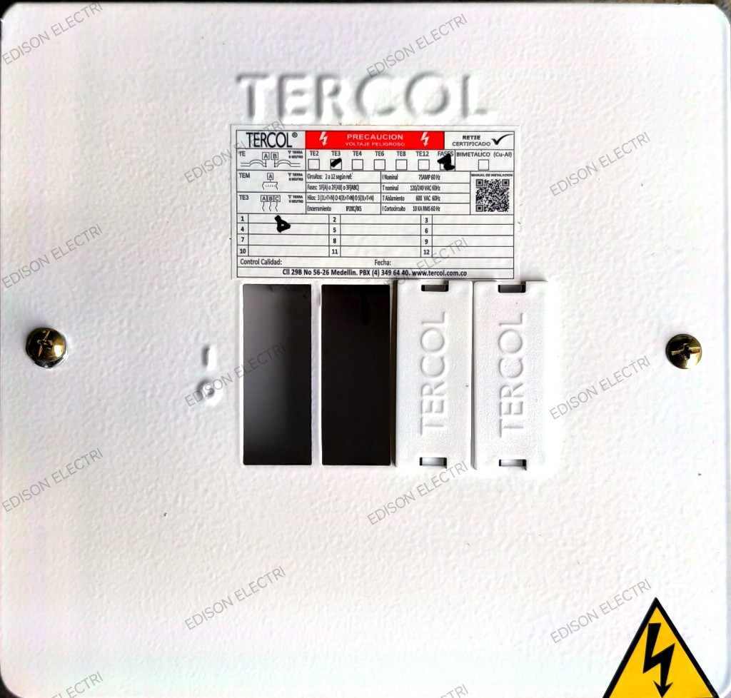 TABLERO 3 CIRCUITOS TERCOL