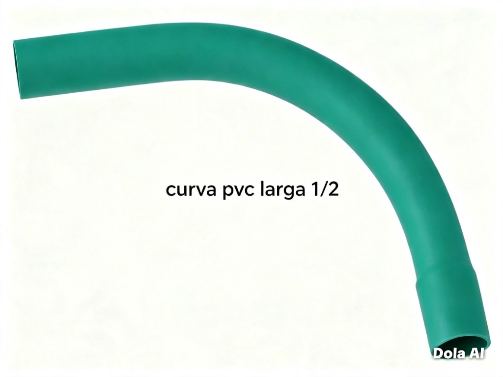 CURVA PVC LARGA 1/2