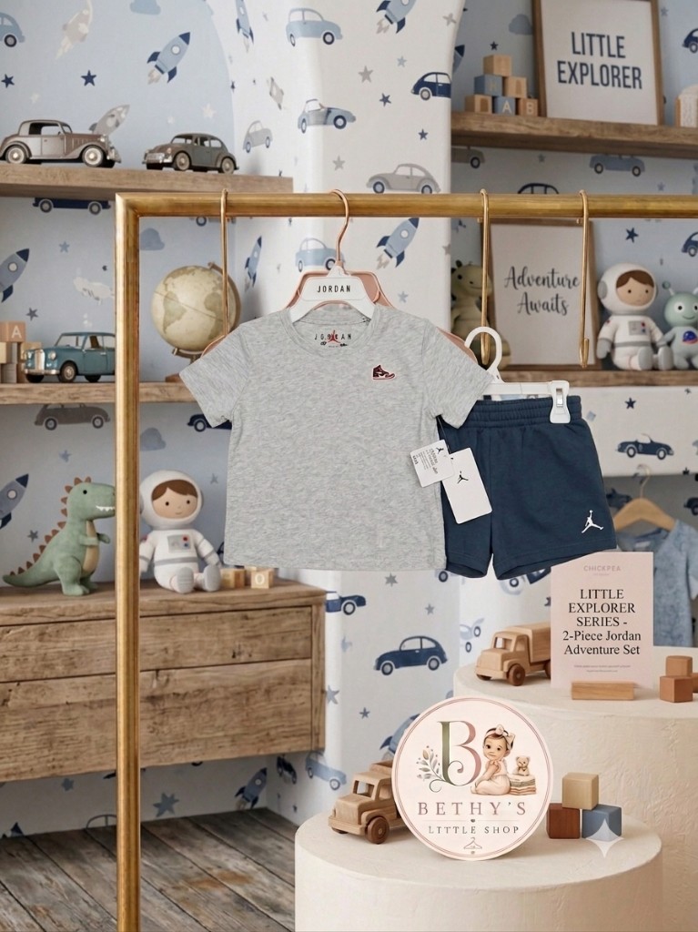 Jordan conjunto gris y azul