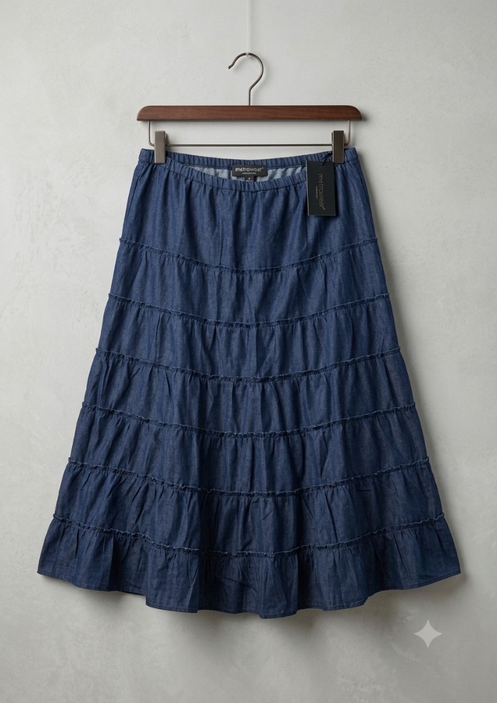 Matinique falda denim azul