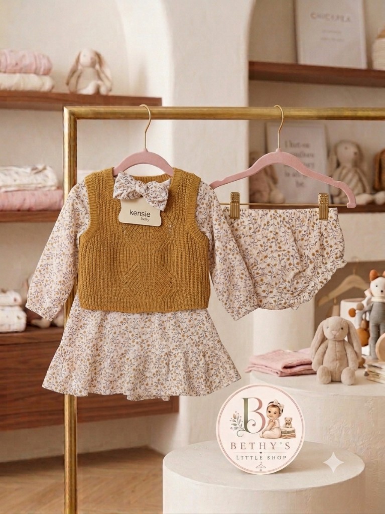 Kensie conjunto floral beige