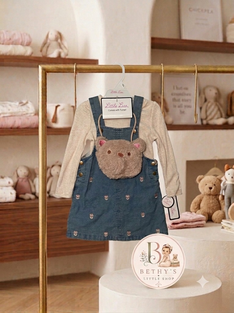 Little Lass conjunto vestido azul