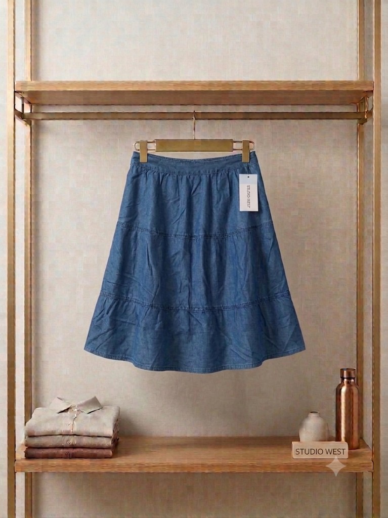 Studio West falda azul