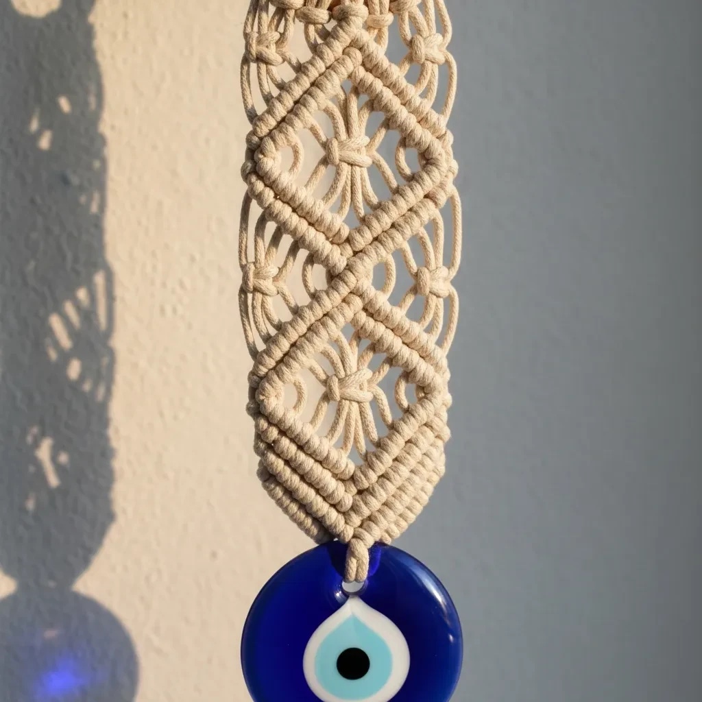 Ojo turco con detalle macramé