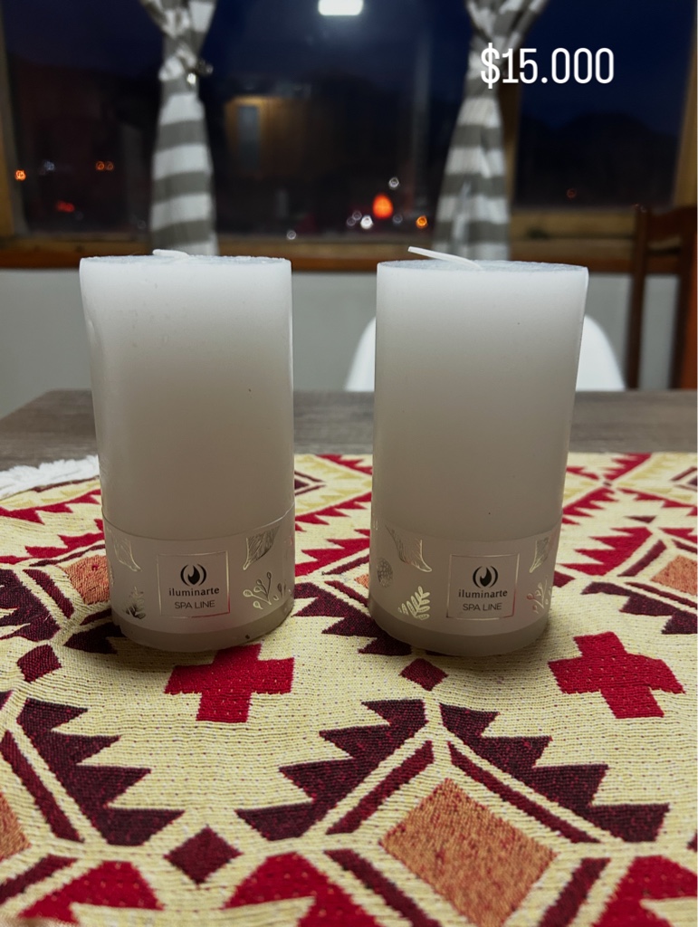 Velones blancos x 2