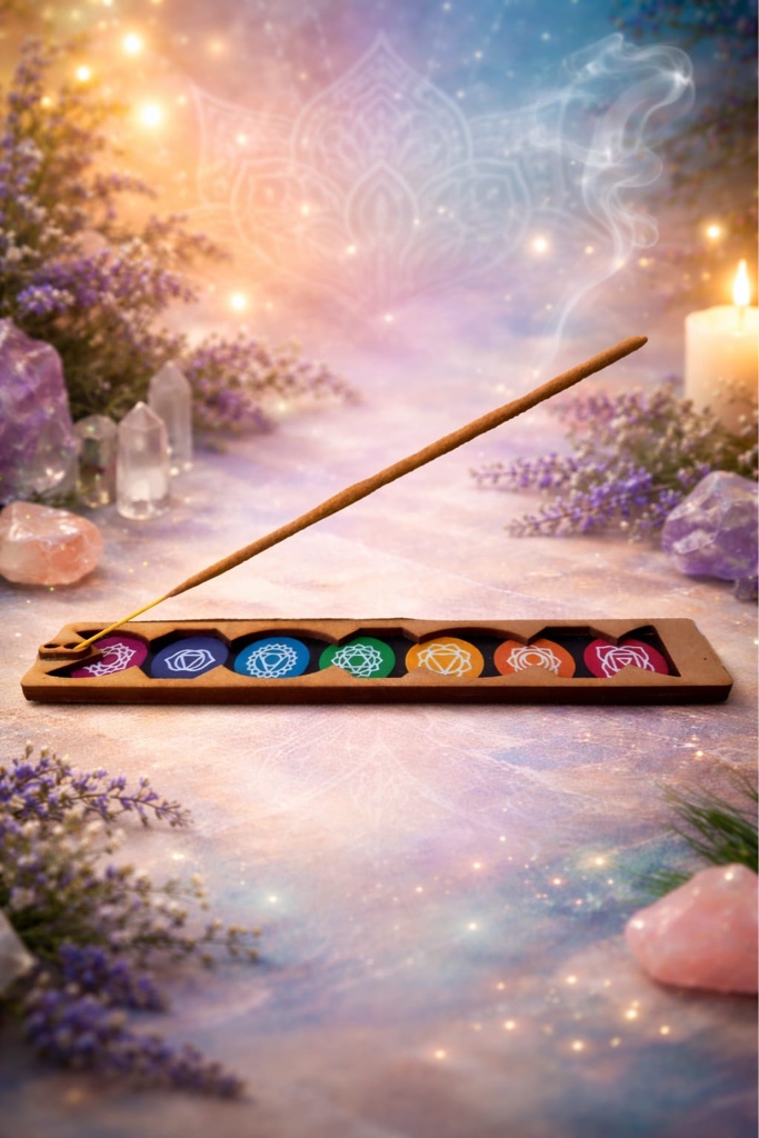 Porta sahumerio 7 chakras