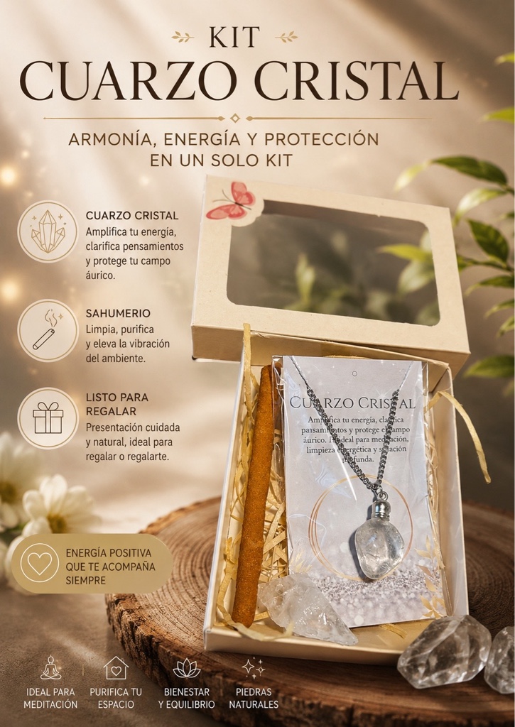 Kit de piedra cuarzo cristal