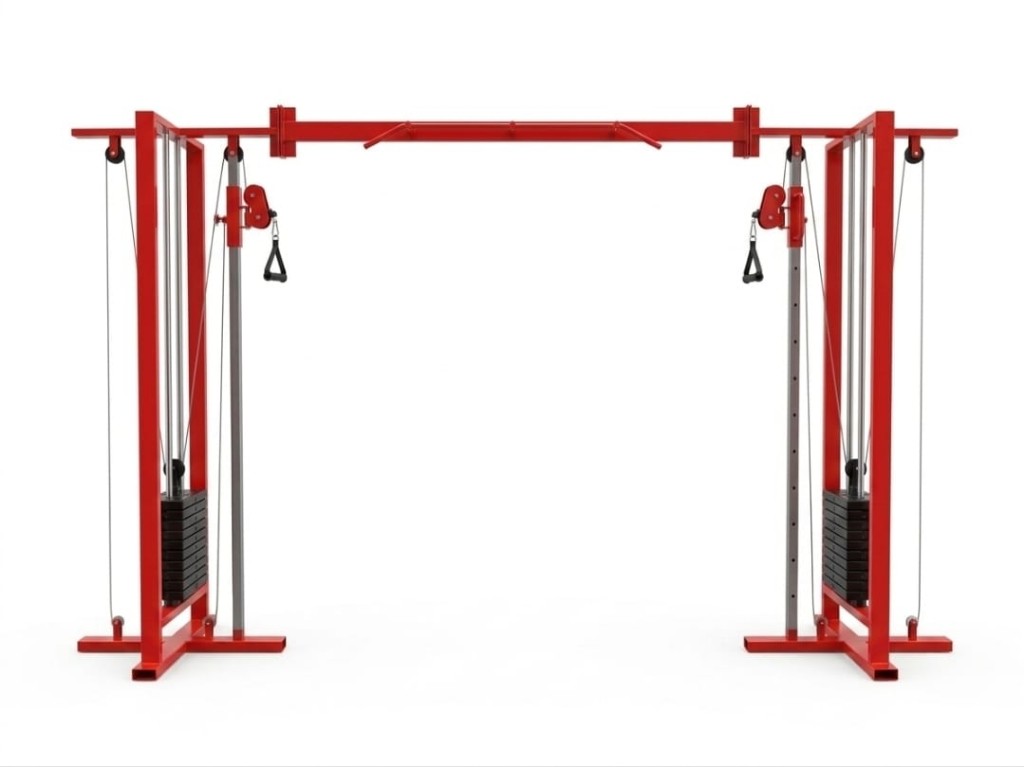 Polea enfrentada 50kg de cada lado