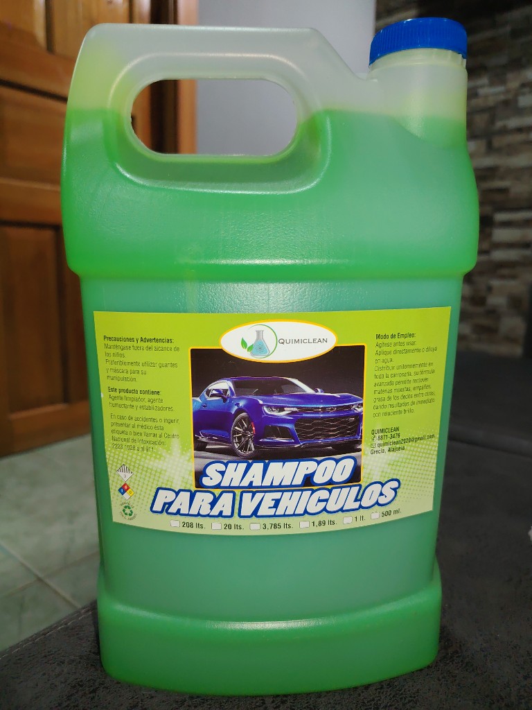 Quimiclean shampoo para vehiculos verde