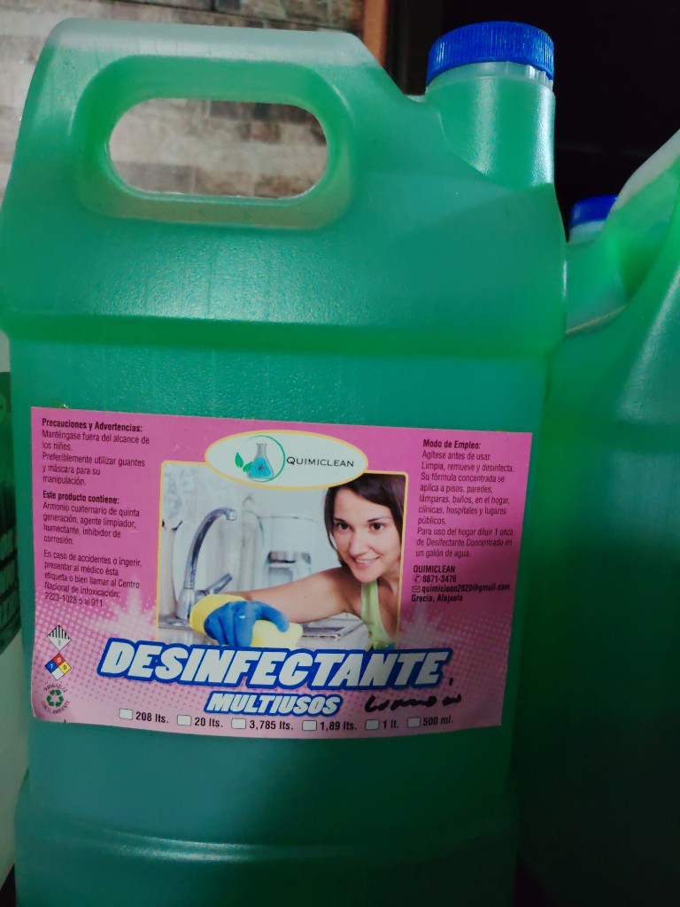 Quimiclean desinfectante de limón verde