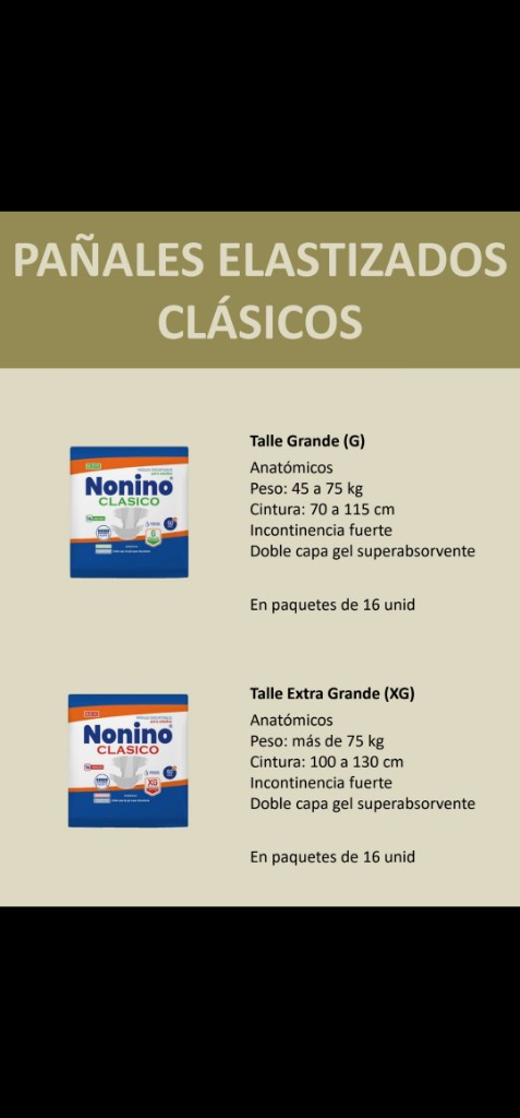 Pañales Elastizados Clásicos