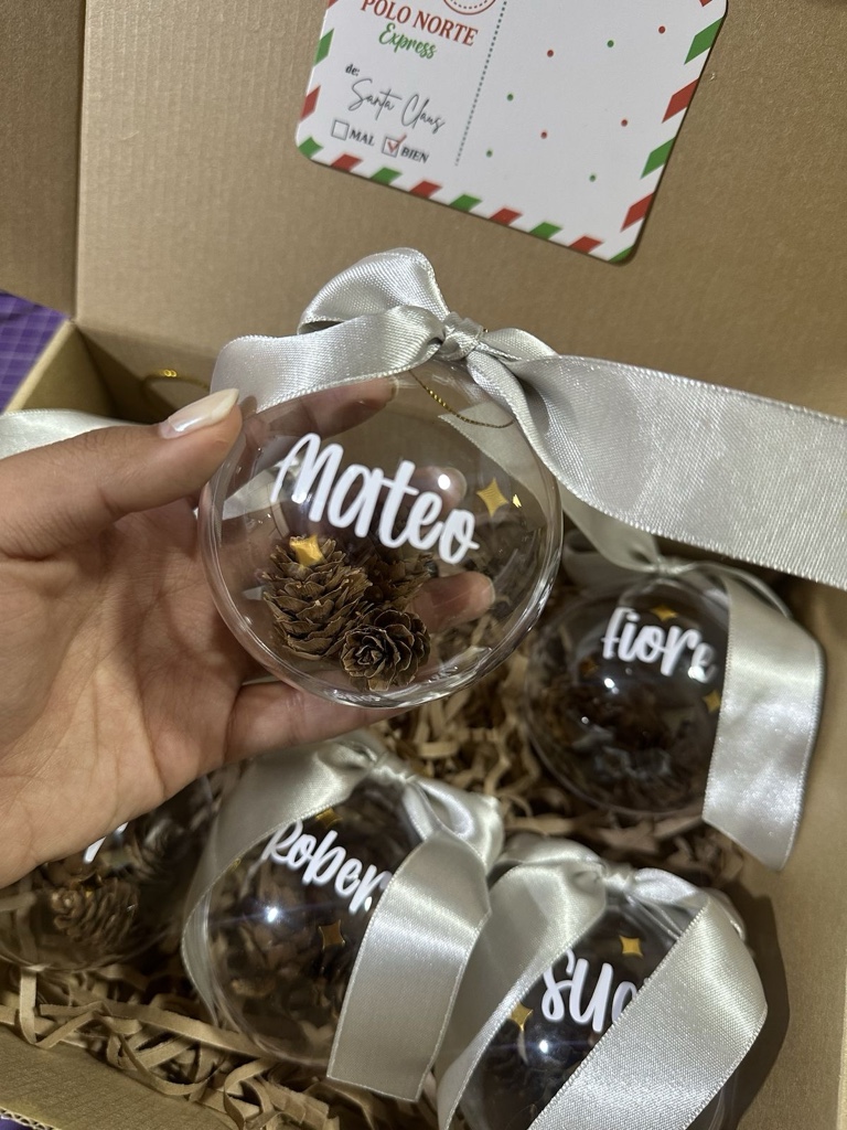 Esfera navideña personalizada