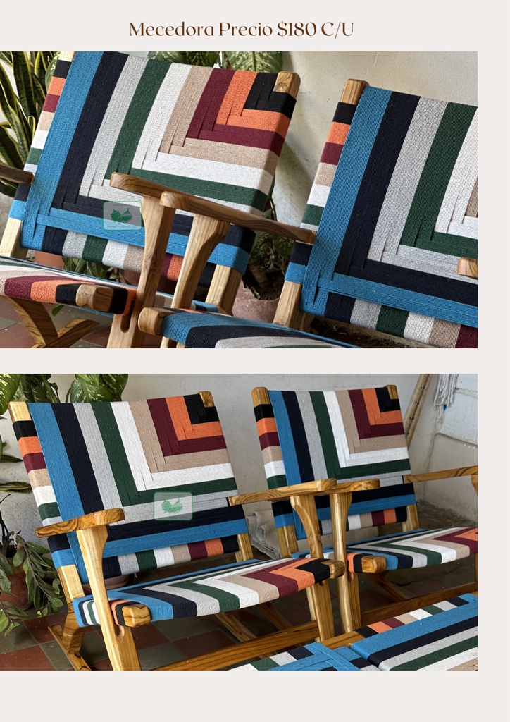 Mecedora multicolor