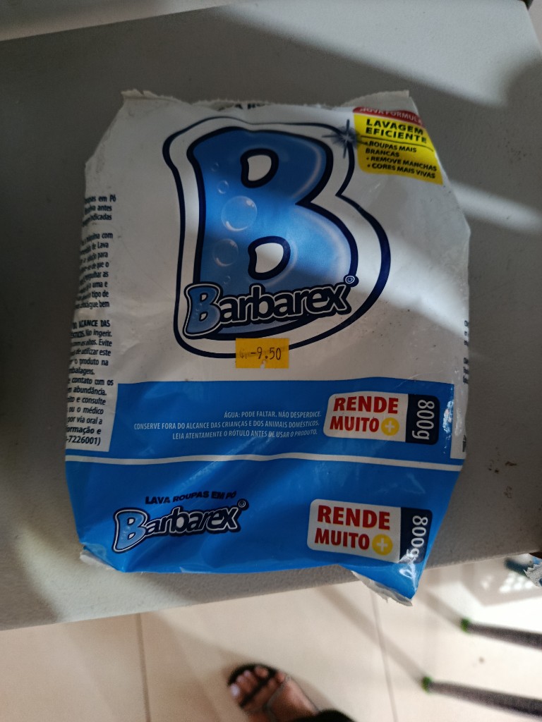 Sabão em pó barbarex 800gr