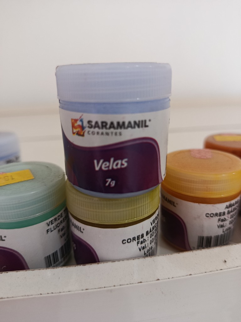 Corante vela azul bebe