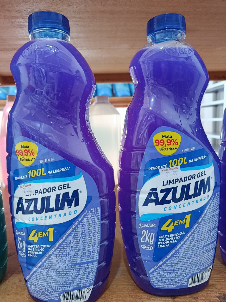 Limpador em gel Azulim lavanda 4x1