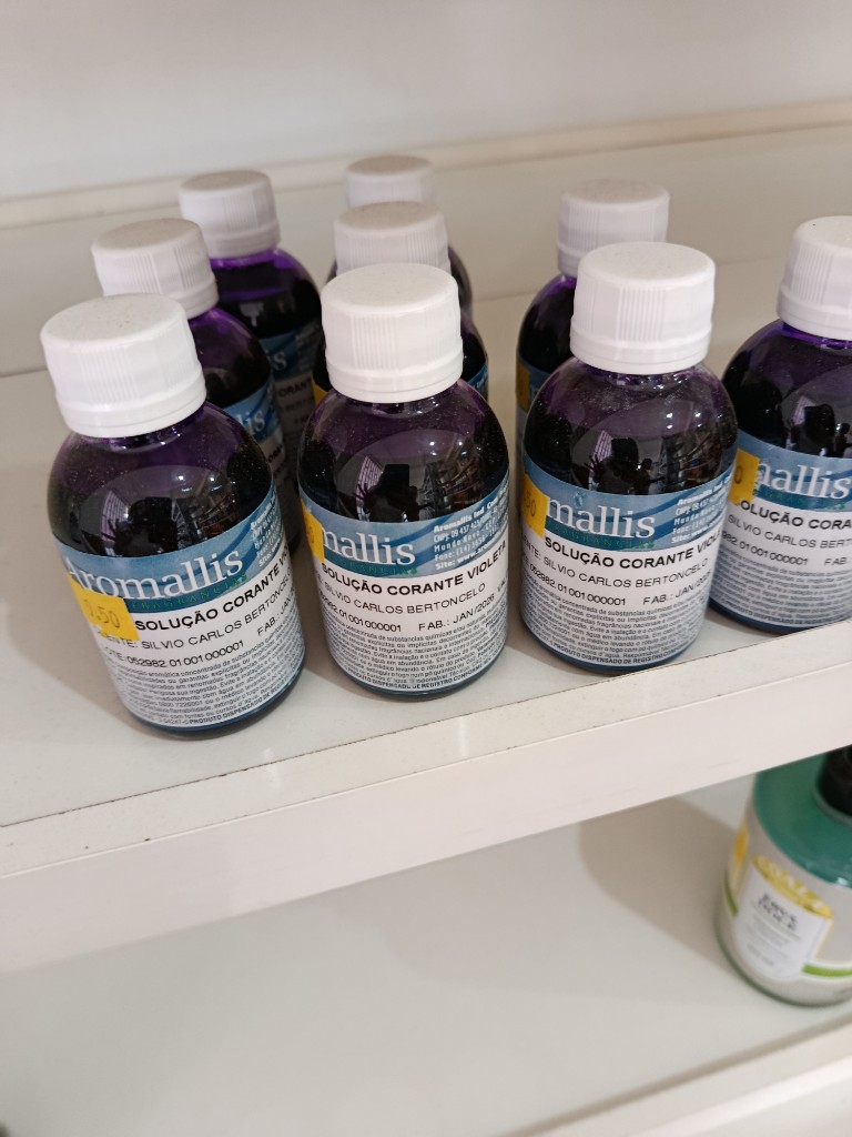 Corante violeta solução