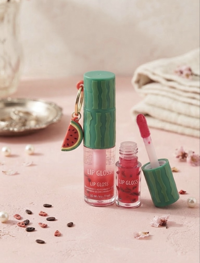 Gloss Labial Sandía Fresh + Llavero Frutal