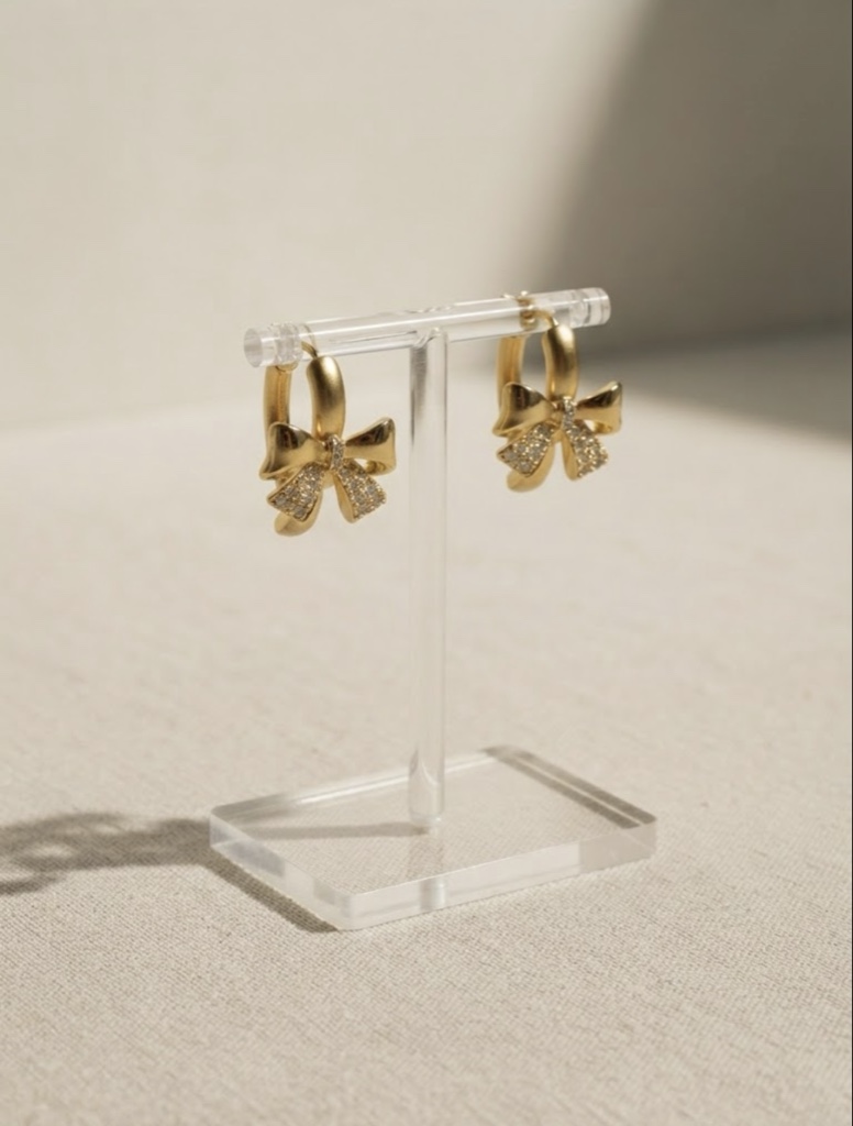 Aros Argollas Moño Coquette Luxury