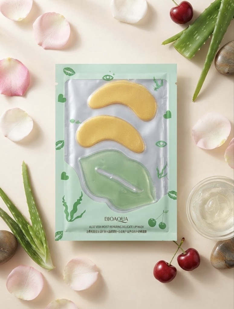 Combo Parches Ojos y Labios Aloe Vera
