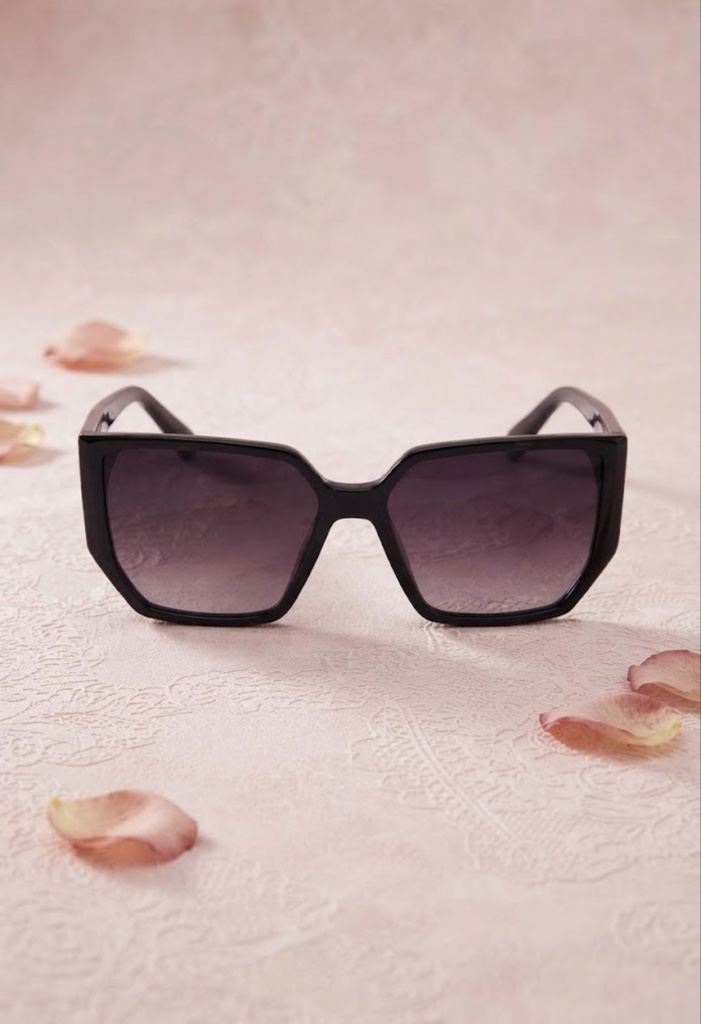Lentes de Sol Geométricos Total Black