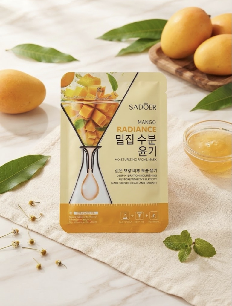 Mascarilla Facial SADOER de Mango Hidratación Profunda