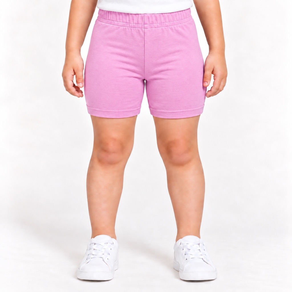 Bermuda cicilista rosa balé - 1,2,3